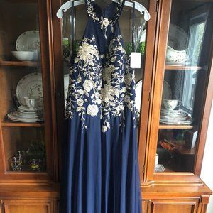 Navy blue Bridesmaid/Mother of the Bride dress
